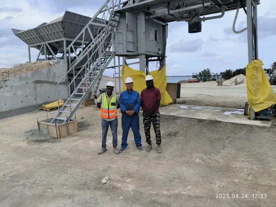 Engineering & Construction Machinery Hzs50 Fixed Concrete Batching Plant