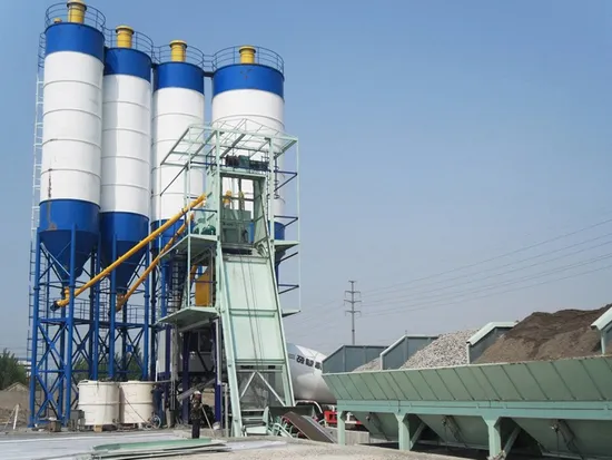 Engineering & Construction Machinery Hzs120 Fixed Concrete Batching Plant Concrete Batching Plant Commercial Typehzs120V