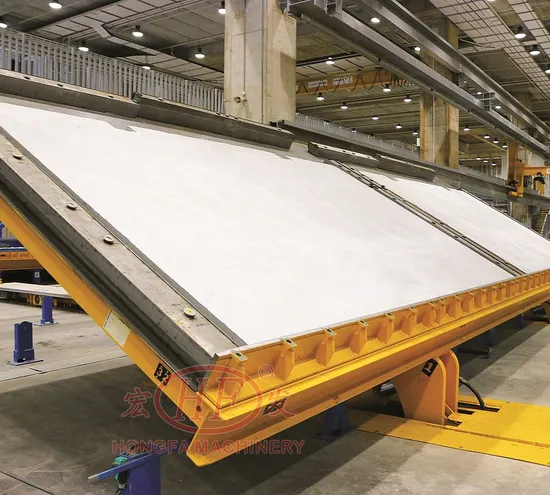 Fast Construction Precast Concrete Wall Panel Tilting Table Molding Machine Production Line