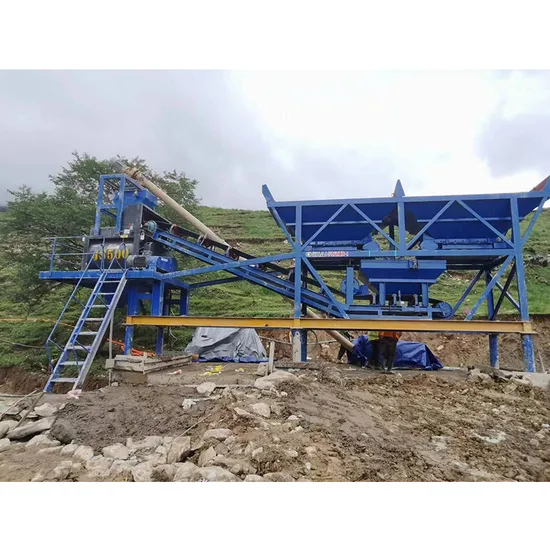 Civil Engineering Project Precast Concrete Equipment 25m3/H Small Concrete Mixing Plant