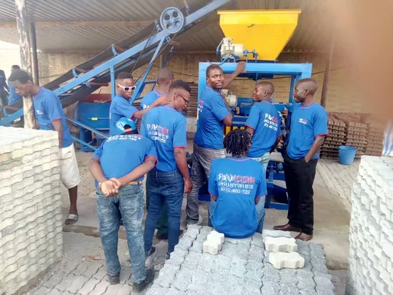 Concrete Lintel Brick Paving Making Machine Qt4