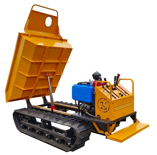 Automatic Agricultural Crawler Dump Truck Engineering Tracked Carrier 