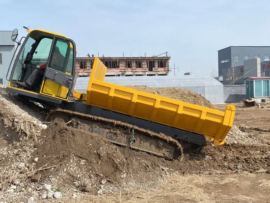 Multi Loader 6.0ton Crawler Truck Tracked Carrier with Self Unloading Dumper 