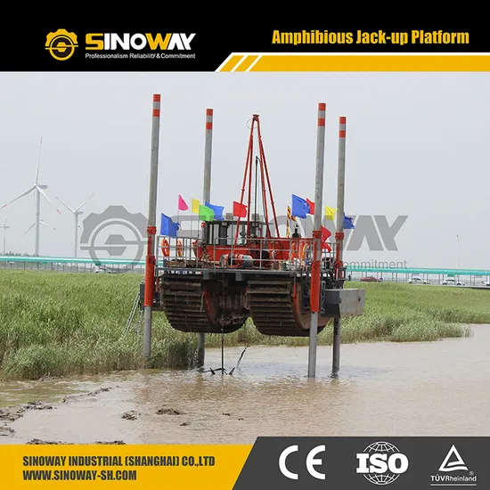 Swamp Tracked Vehicle 10 Ton Capacity Crawler Carrier for Sale 