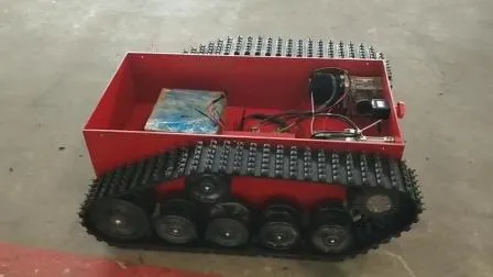 Diesel Engine Drived Rubber Track System Chassi Undercarriage Carrier 