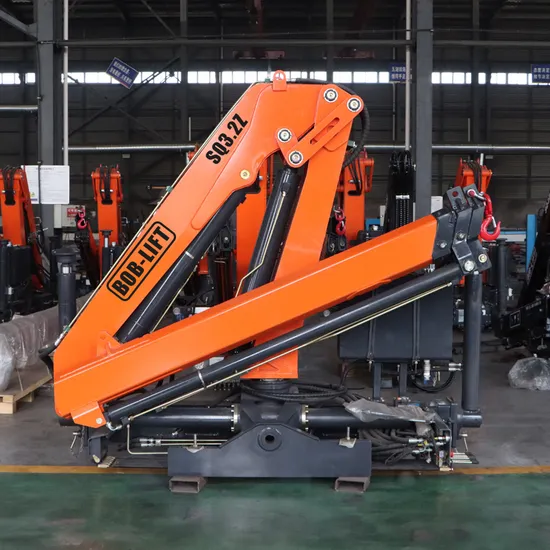 4 Ton Truck Lorry Loading Crane Folded Boom Crane for Truck Electric Crane Lorry Crane 