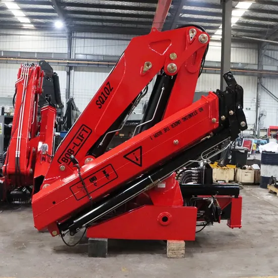 Knuckle Boom Mini 10 Ton Hydraulic Self Loading Lorry Truck Crane Mounted 