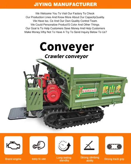 Efficient Diesel 186 Crawler Transporter with 500kg Load Capacity 