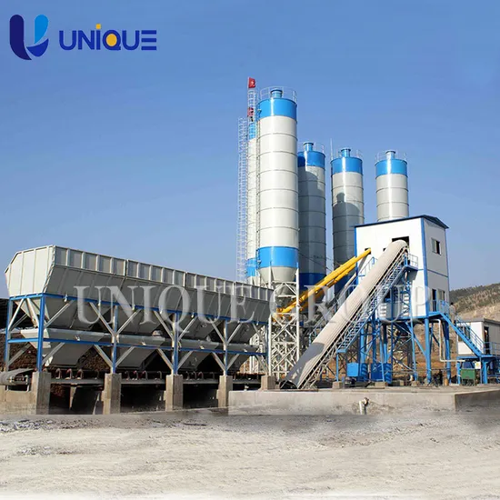 Engineering & Construction Machinery Hzs150 Fixed Concrete Batching Plant 