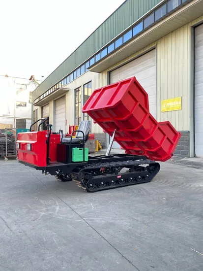 China Creeper Truck, Tracked Vehicle, Crawler Dumper/Crawler Transporter/Tracked Carrier, All Terrain Rubber Crawler Manufacturing 