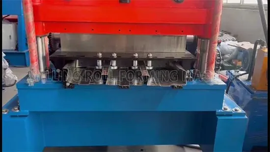 Trapezoidal Plate Forming Machine 1200mm Wide for Colored Steel Tile Building Material 