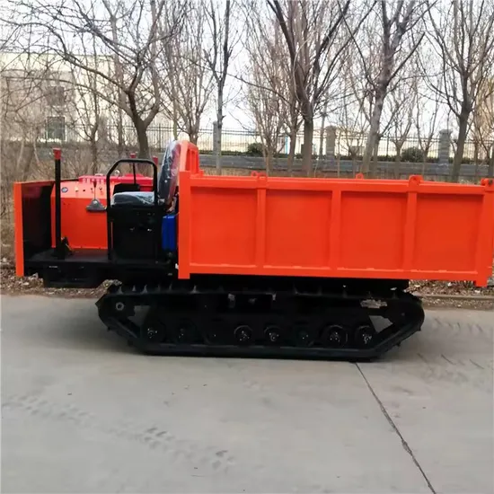 6 Ton 8 Ton Engine Powered Rubber Track Crawler Carrier for Construction 