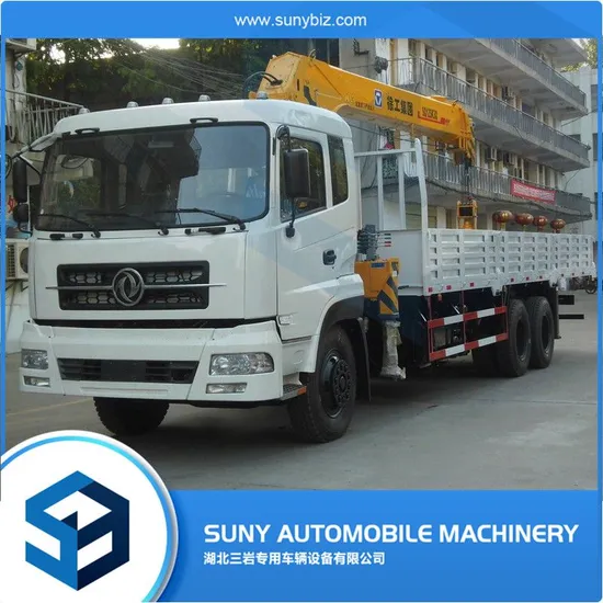 Dongfeng 6X4 Lorry Loading Crane Truck Mobile Mounted Truck Crane 