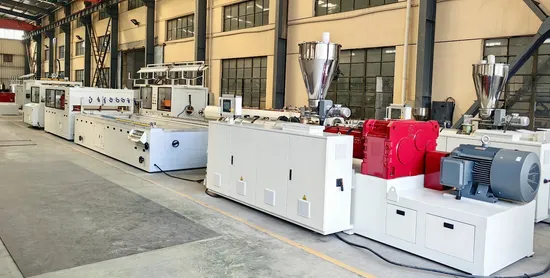 Plastic UPVC PVC Ceiling Gutter Cable Trunking Window Door Frame Wall Panel Hollow Board Corner Bead WPC Decking Profile Extrusion Production Making Machine 