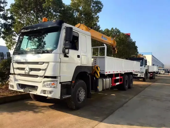 2023 China Best Selling Loading 10/12/14/16 Ton Lorry Crane Truck Cranes for Sale 6*4 Sinotruk HOWO Truck Mounted Crane 